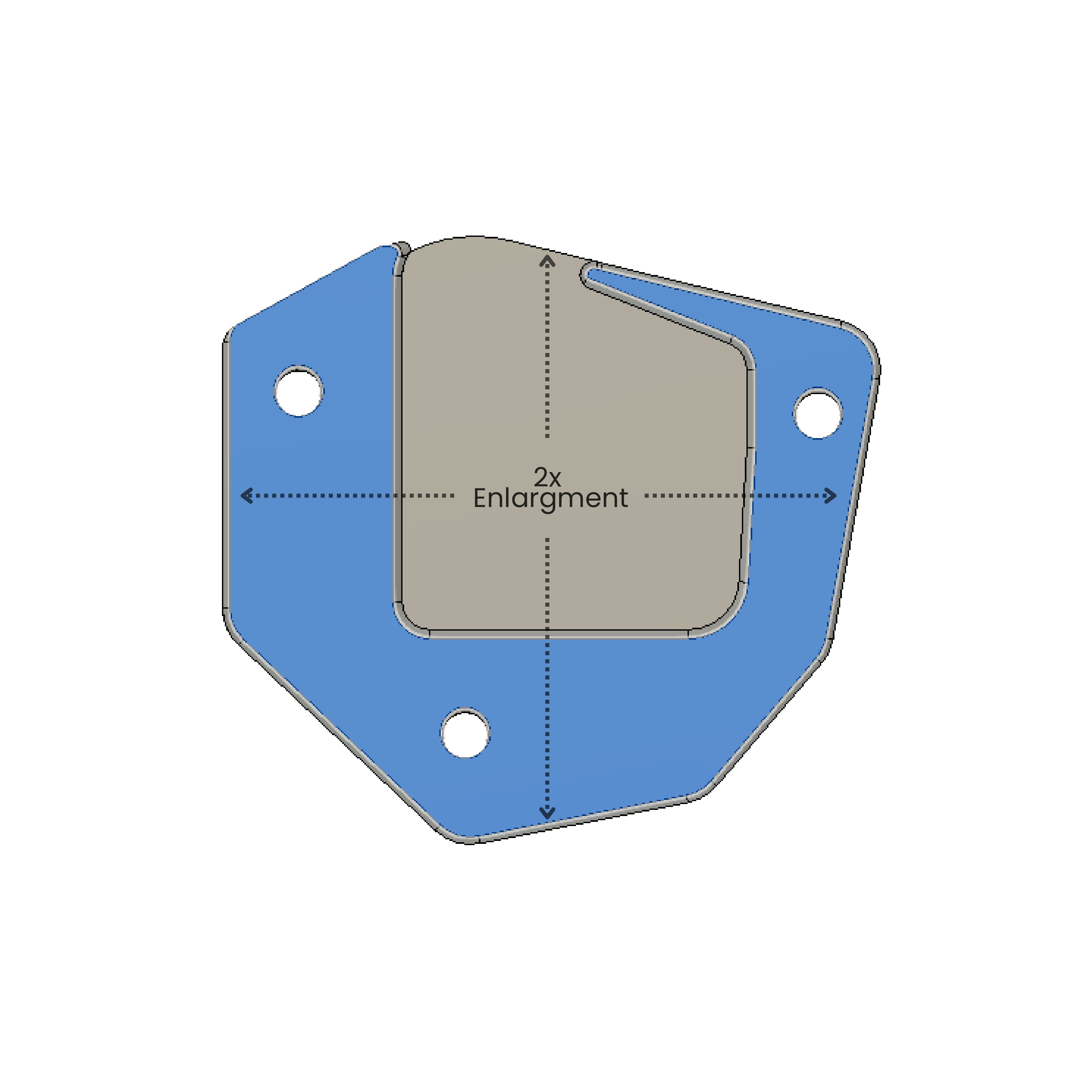 Machina Side stand extender for Suzuki Hayabusa Gen 1 / Gen 2 / Gen 3