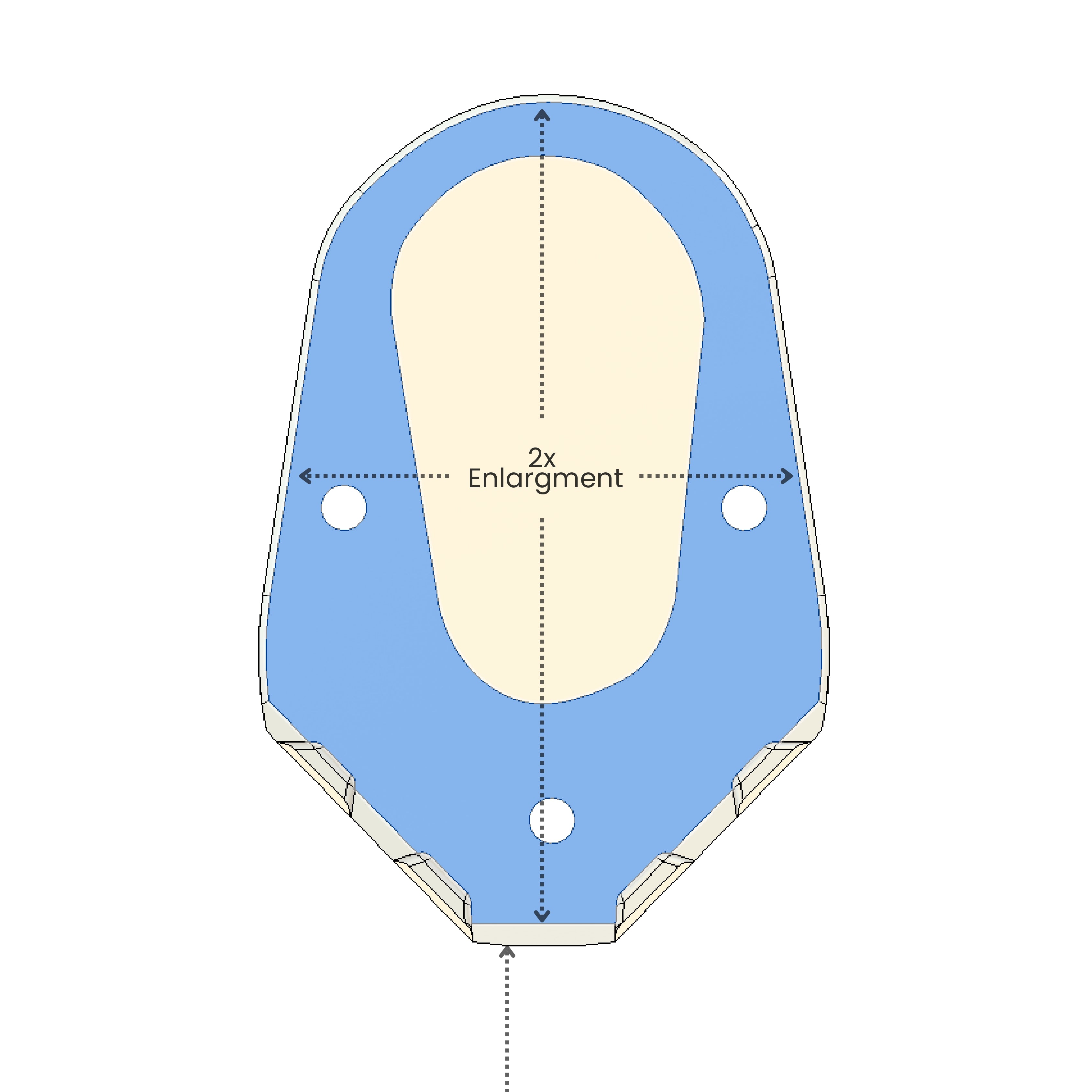 Machina Side stand extender for Triumph Tiger 850/900/Rally/Rally pro