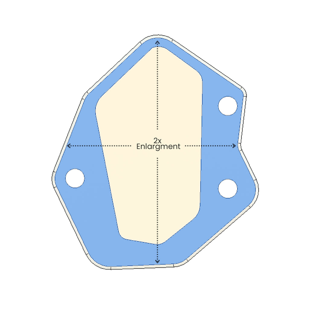 Machina Side stand extender for Triumph Tiger 800