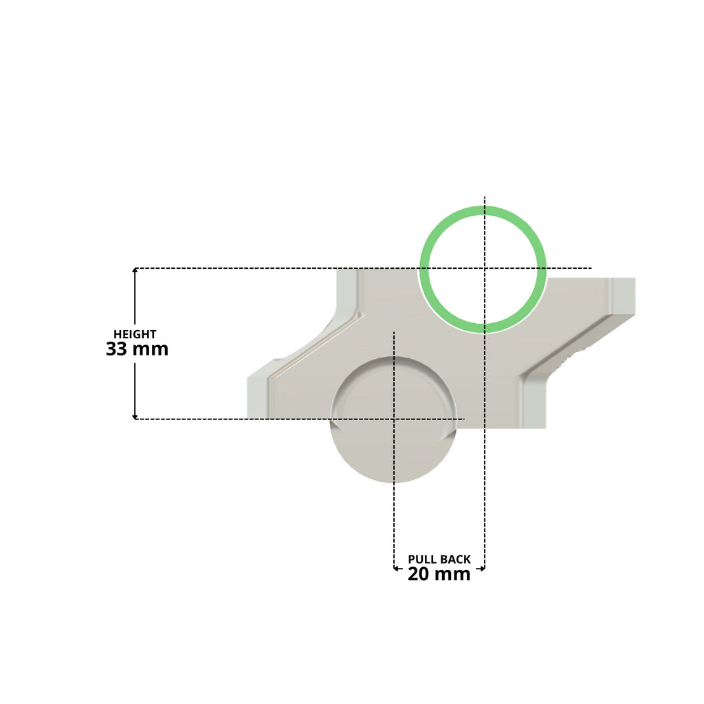 Machina Pull back handle bar risers for BMW F 850GS/ F850GSA/ F900GS/ F900GSA
