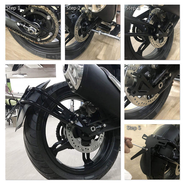 MACHINA Rear Fender Mudguard & Tail Tidy License Plate Holder for BMW G310GS / G310R 2017-2024