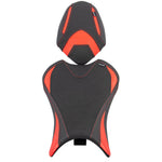Red leather rider seat top view – Triumph Street Triple 765 2023-2024