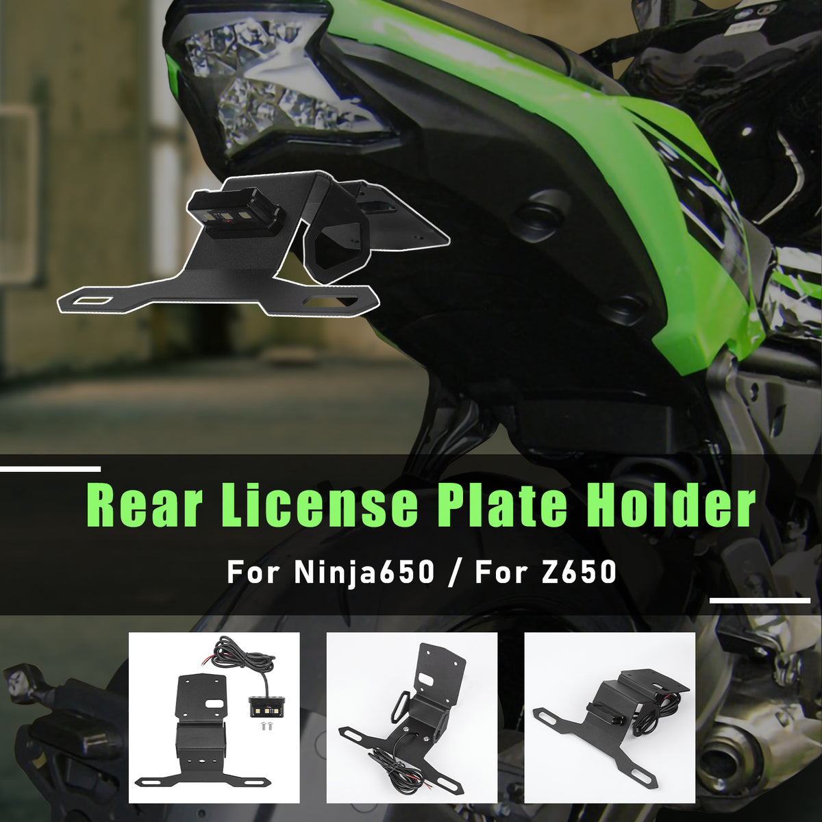 Tail tidy Z650 Ninja 650 stainless bracket