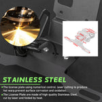 License plate holder bracket Z650 side view