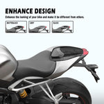 Matte Black, Grey, and Black cowl colour comparison on bike side profile
