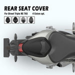 Solo rear seat cowl – 4 colour options overhead view on Street Triple RS 765