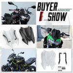 Z650 windscreen side profile view