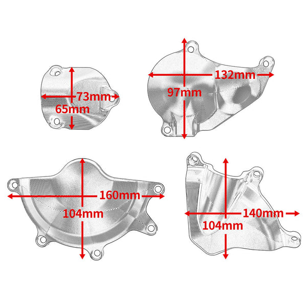 MACHINA Engine Guard Case Cover Crash Sliders for BMW S1000RR / S1000XR 2019-2021