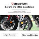 MACHINA Lengthen Front Fender Mudguard Extension for Honda CB500X / NX500 (2013–2021)