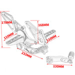 MACHINA Adjustable Rear Sets Heightened Footrest Foot Pegs Brake Shift Pedal Kit for BMW R NineT / R9T 2014-2025