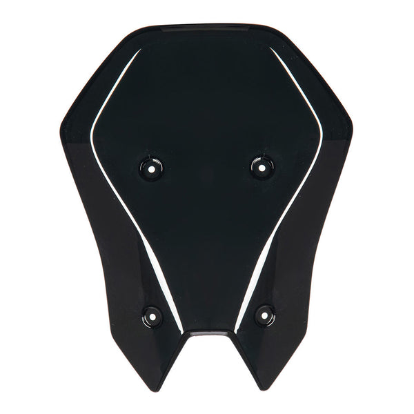 MACHINA 20mm Taller Windshield for Kawasaki Z900 2025+ – Smoke tint, front view