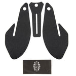 Tank grip pad kit – 3-piece set with cleaning cloth, white background