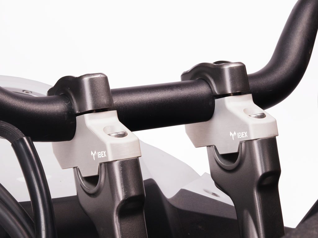 Machina Pull back handle bar risers for Honda Transalp XL 750