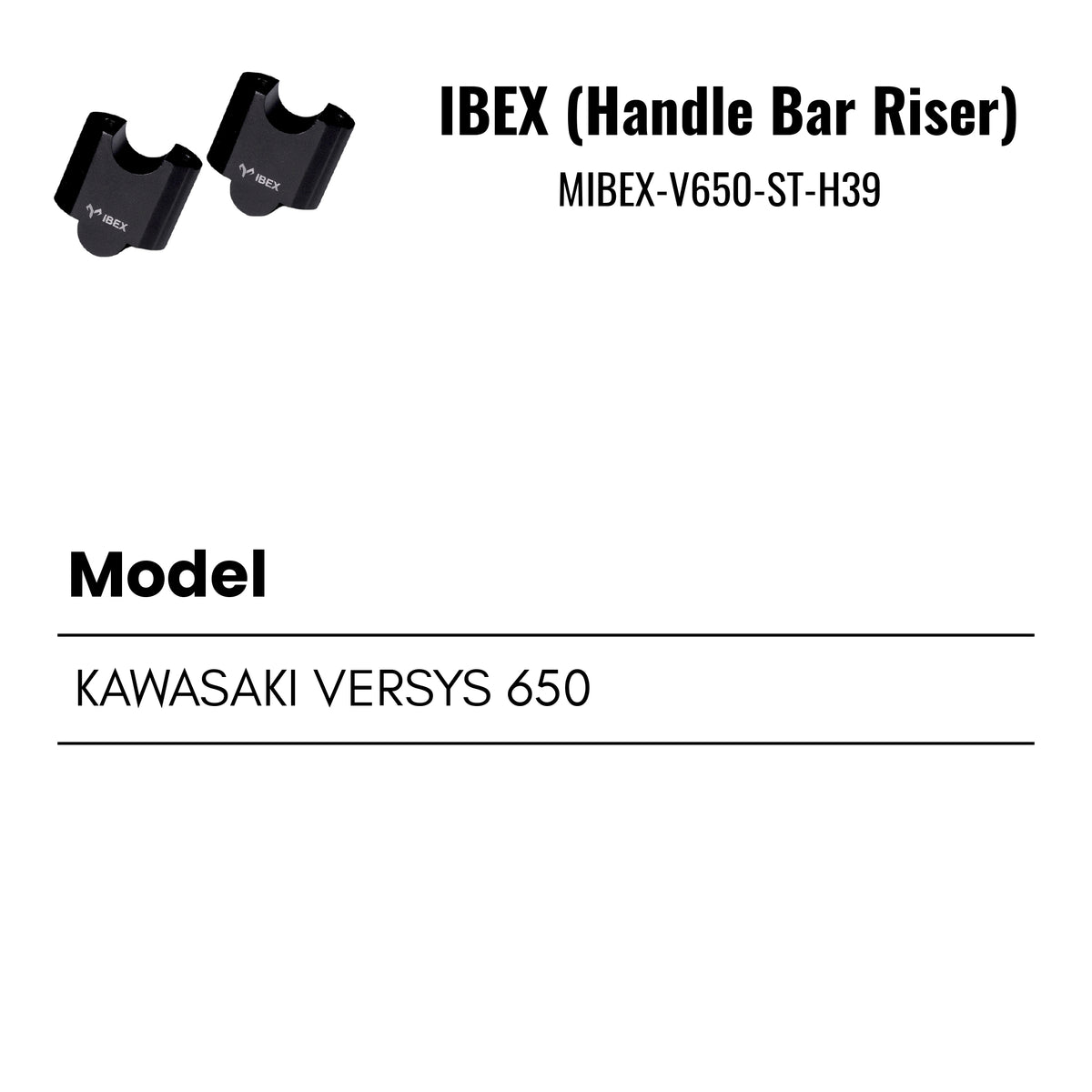 Fit Guide for Machina Handle bar risers for Kawasaki Versys 650